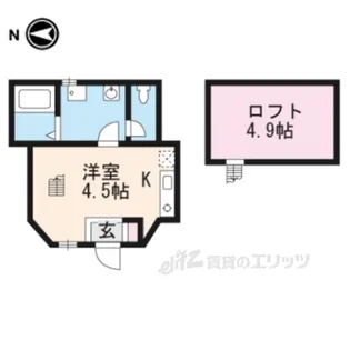 ウィルヴィレッジ一里山【1階】の間取り