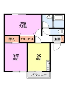アイリスコーポ【2階】の間取り
