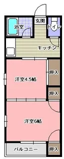 キャロット城南【2階】の間取り