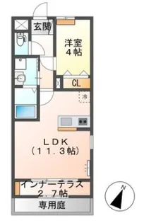 Liebe Avenir【1階】の間取り