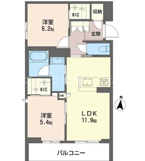 オスマンサス【1階】の間取り
