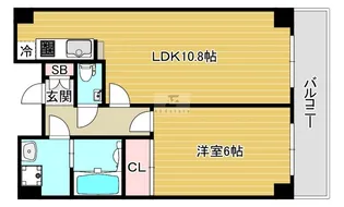 オルフェア難波東X番館【2階】の間取り