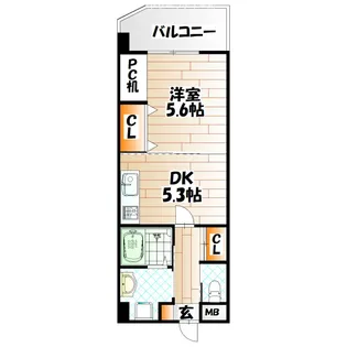 S-FORT小倉【9階】の間取り