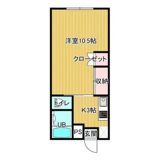 コーポ平井【1階】の間取り