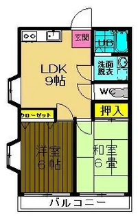 グリーンハイツ南田園【1階】の間取り