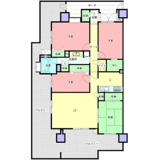 シーズガーデン水戸パークフロント【5階】の間取り