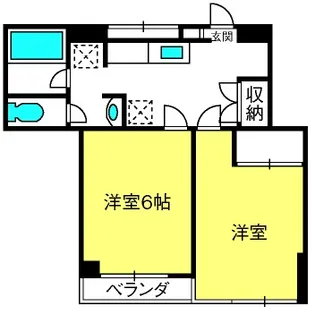大興マンション土呂【1階】の間取り