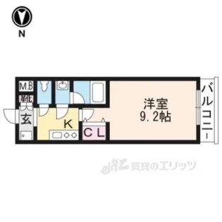 EXCEED北白川【2階】の間取り