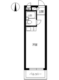 スカイコート新宿第2【3階】の間取り