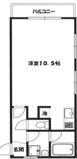 駅前光ハイツ【2階】の間取り