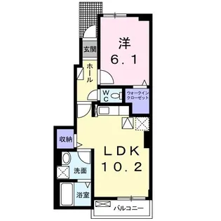 ロージュマン 5【1階】の間取り