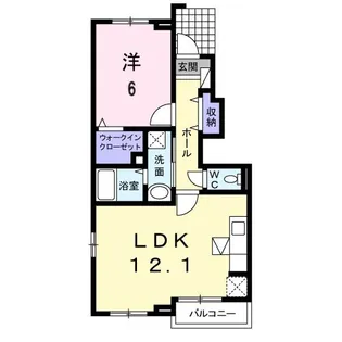 すずしの I棟【1階】の間取り