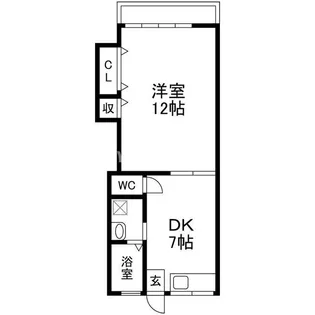 オオゼマンション【2階】の間取り
