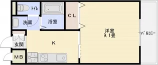 レナードユー【4階】の間取り