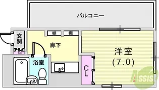 ルーミハイツ【4階】の間取り