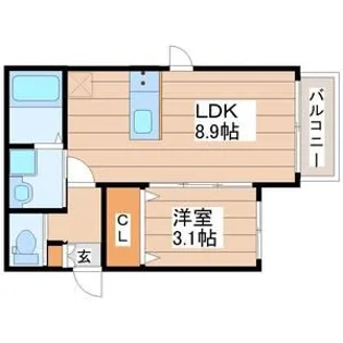 アルカンシエルO【2階】の間取り