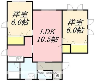 パオス花園【1階】の間取り