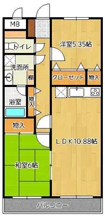 ムサシノガーデン【3階】の間取り