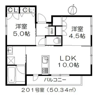 グランデ セレサ【2階】の間取り
