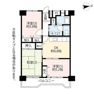 UR金町第二【1階】の間取り