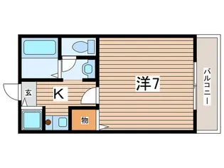 エルドゥレ-ヴ【1階】の間取り