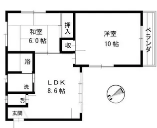 メゾンひまわり【2階】の間取り