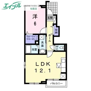 すずしの I棟【1階】の間取り