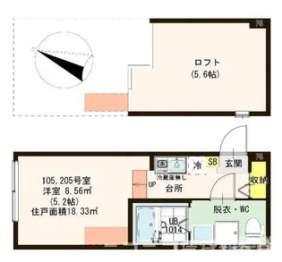 レジナガーデン【2階】の間取り