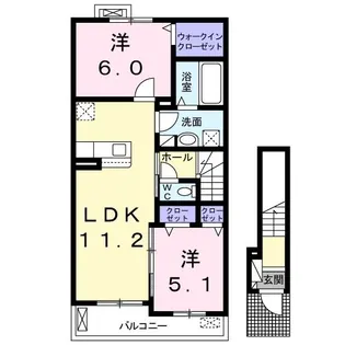 グラシア【2階】の間取り