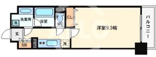 エスリード長堀タワー【5階】の間取り