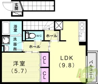 ラフィーネ林III【2階】の間取り