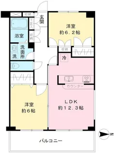 オルテンシア【2階】の間取り