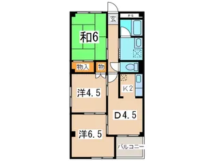 ベルエ-ルヨコスカ【2階】の間取り