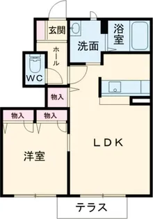ベェルドミール【1階】の間取り