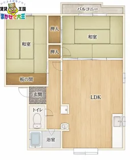 エスポワールあおい【1階】の間取り