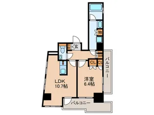 コスモリード石神井公園【6階】の間取り