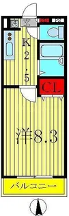 セナリオコート柏VI【3階】の間取り