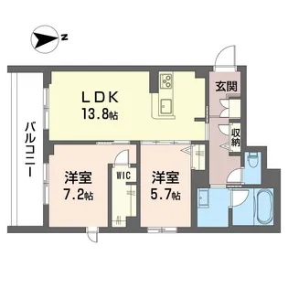 グランリオル【1階】の間取り