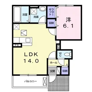 サンクチュアリKEG【1階】の間取り