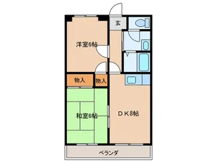 ガーデンヒルズ【4階】の間取り