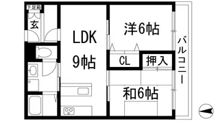 ロイヤル石橋【3階】の間取り