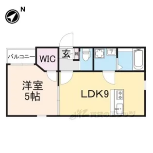 K’sResidence生駒【1階】の間取り
