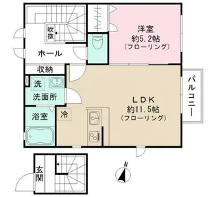 エーブハウス【2階】の間取り