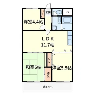 野田マンションIII【4階】の間取り