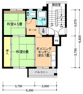 小田原橘 2号棟【4階】の間取り