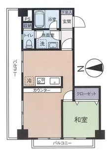 エスペランサ第2鴨居【3階】の間取り