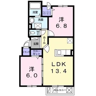 Amy V【1階】の間取り