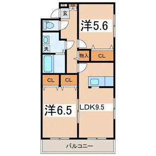 グレイスA【2階】の間取り