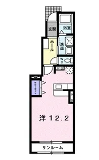 トレフル B【1階】の間取り