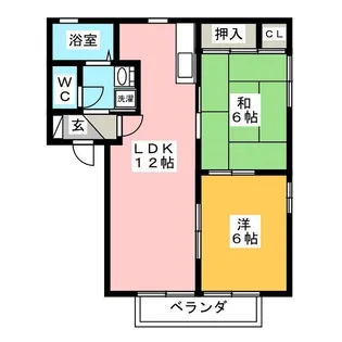 エトワール本野 E棟【1階】の間取り